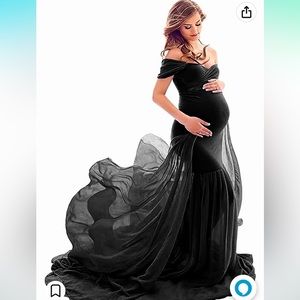 Black maternity dress, OS fits most